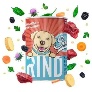 Nassfutter hund hoher fleischanteil sollis hundefutter nass