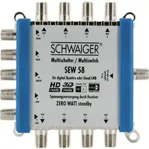 Quad lnb multischalter schwaiger sew58 531 multischalter