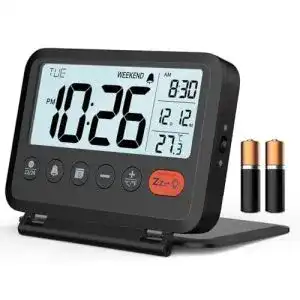 Reisewecker meesmeek digital klein 2 stufen licht u lautstaerke