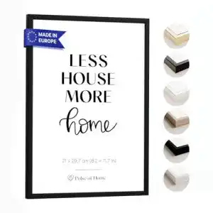 Schattenfugenrahmen pulse of home holz bilderrahmen din a4