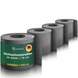 Sichtschutz novatool premium pp 104m rolle streifen