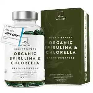 Spirulina chlorella aavalabs bio spirulina chlorella algen kaps