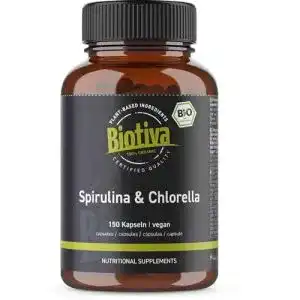 Spirulina chlorella biotiva spirulina chlorella algen bio 150 kaps