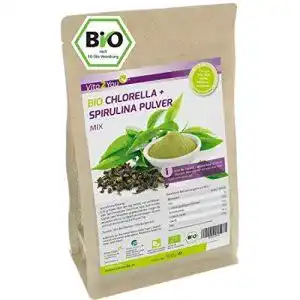 Spirulina chlorella vita2you bio chlorella spirulina mix pulver