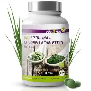 Spirulina chlorella vita2you bio chlorella spirulina tabletten