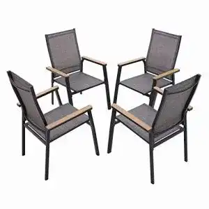 Stapelstuehle garten mfstudio gartenstuhl 4er set aluminium