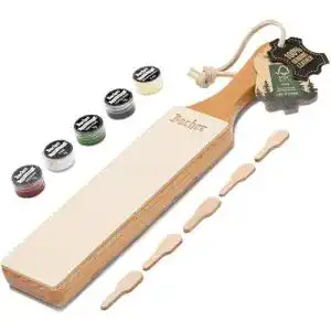 Streichriemen bacher premium leder abziehleder fuer messer set