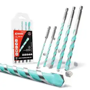 Universalbohrer ezarc 5tlg set hartmetall sechskantbohrer
