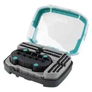 Universalbohrer wolfcraft set mit bohrhilfe