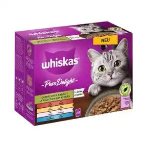 Whiskas nassfutter whiskas 1 ragout in gelee 2x 24x85g