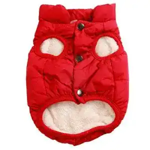 Wintermantel hund joydaog mit fleece gefuetterte hundejacke