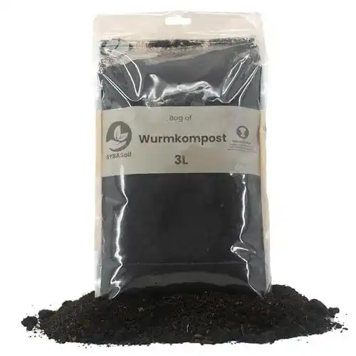 Wurmhumus Sybotanica Premium Wurmkompost 3 Liter