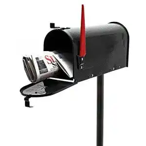 Ausgefallener briefkasten wiltec set us mailbox schwarz