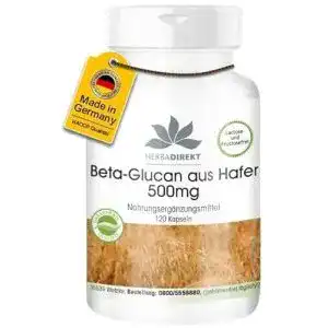 Beta glucan herba direkt kapseln aus hafer 500mg
