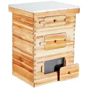 Bienenstock vevor zander beute fuer 30 rahmen mit bienenwachs