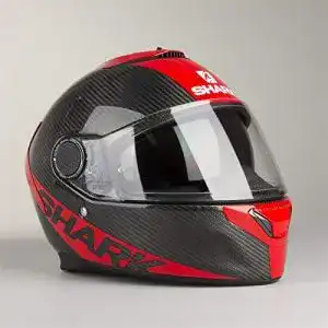 Carbon helm shark hark spartan carbon skin schwarz rot