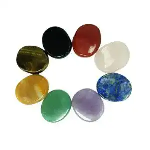 Chakra steine mina heal 8 teiliges set ovale form