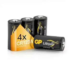 Cr123a gp batterien 3v lithium pro schwarz gold 4 stueck