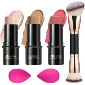 Creme rouge hilareco 3 stueck creme konturstift make up set