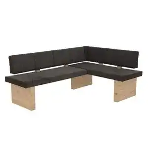 Eckbank hela tische sitzbank linn webstoff braun holzgestell