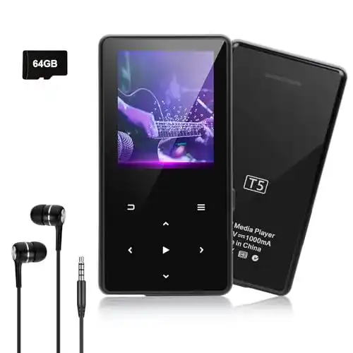 Lettore MP3 Classico 64GB Bluetooth 5.3 - Il ritorno dell'Audio Puro