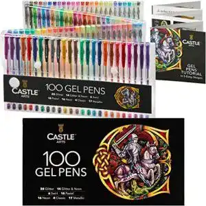 Gelstifte castle art supplies 100 profimalset premium verpackung