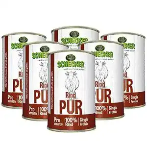 Glutenfreies hundefutter schecker nassfutter 100 rind pur