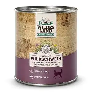 Glutenfreies hundefutter wildes land adult wildschwein 24x