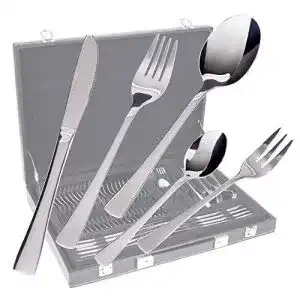 Graewe besteck graewe besteckkoffer fuer 12 personen edelstahl