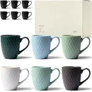 Kaffeetassen kivy tassen set 6er x 400ml grosse set 6er