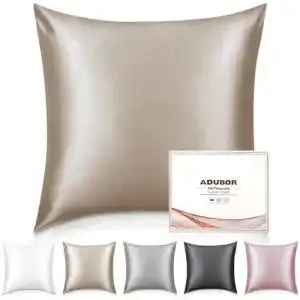 Kissenbezug adubor 100 seiden 80x80cm fuer haar und haut