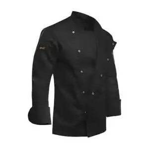 Kochjacke strongant herren slim fit stretch bw mit druckknoepfen