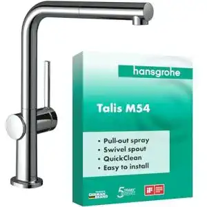 Kuechenarmatur hansgrohe talis m54 mit brause ausziehbar