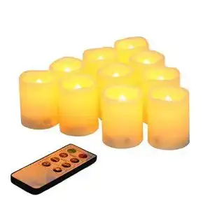 Led teelichter mit fernbedienung candle idea 10 stueck led