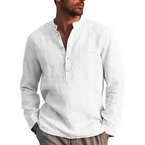 Leinenhemd herren lvcbl herren baumwolle leinenhemd