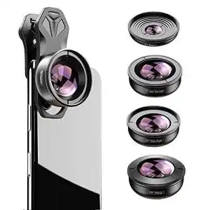 Makro objektiv handy apexel hd 5in1 kameraobjektiv set 2x