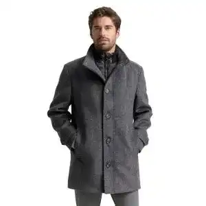 Mantel herren tom tailor herren wollmantel mit innenjacke