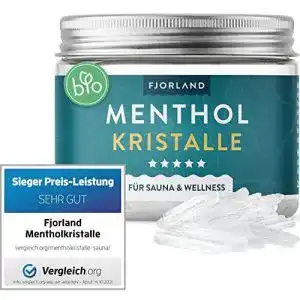 Mentholkristalle sauna fjorland mentholkristalle 100g