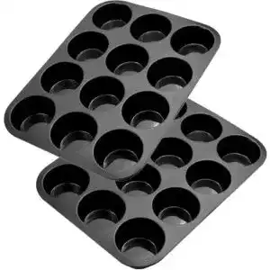 Muffinform belmalia 2x silikon fuer 12 muffins muffinblech