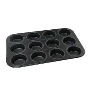 Muffinform zenker 12er o 7 cm black metallic