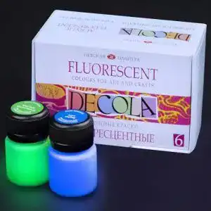 Neonfarben decola fluoreszierende farbe set 6 x 20 ml neon