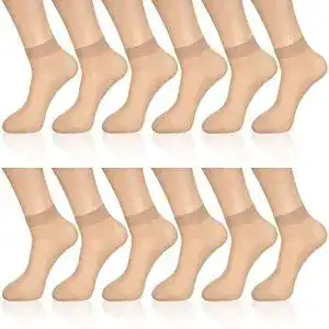 Nylonstruempfe geyoga 12 paar durchsichtige soeckchen