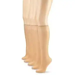 Nylonstruempfe nur die 5er pack knie seidenfein 15 den
