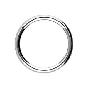 Piercing piercingline segmentring clicker titan nase septum