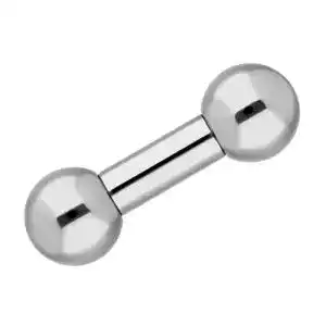 Piercing treuheld stab silber chirurgenstahl barbell hantel