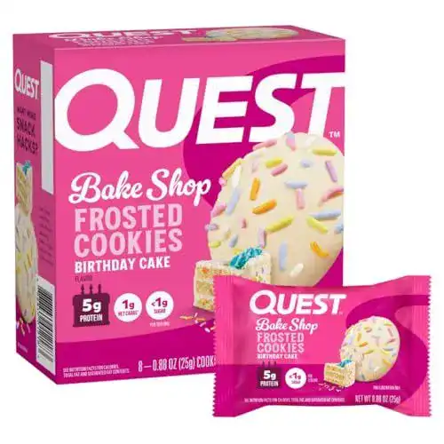 Quest Protein Cookies Birthday Cake 8-Pack