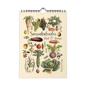 Saisonkalender generisch fuer obst und gemuese a4 kalender