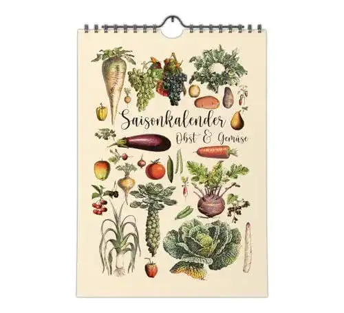 Saisonkalender für Obst und Gemüse A4 Nachhaltiger Einkauf