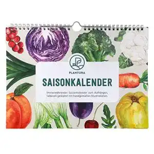 Saisonkalender plantura fuer obst gemuese a4 format zeitlos