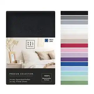 Spannbettlaken 160x200 vel vet home velvethome